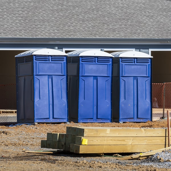 how often are the porta potties cleaned and serviced during a rental period in Monterey Park